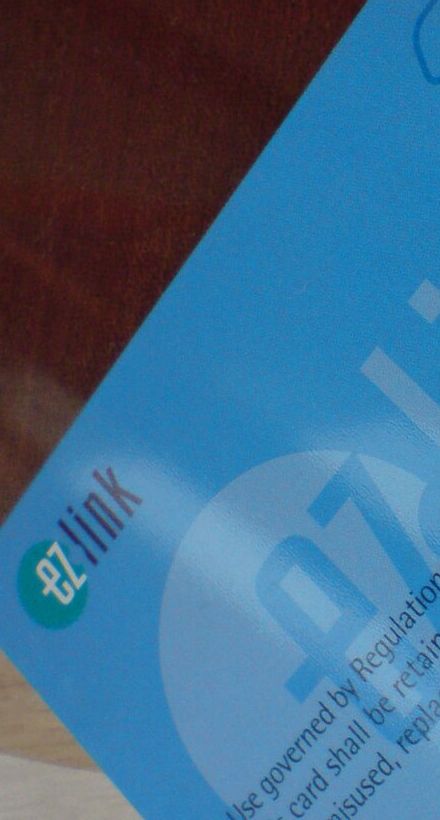 The front of an EZ-Link card.